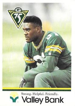1993 Green Bay Packers Police - Valley Bank #8 George Teague Front