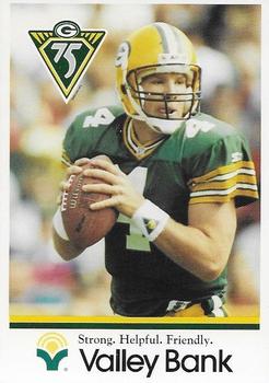 1993 Green Bay Packers Police - Valley Bank #9 Brett Favre Front