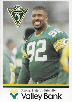 1993 Green Bay Packers Police - Valley Bank #20 Reggie White Front