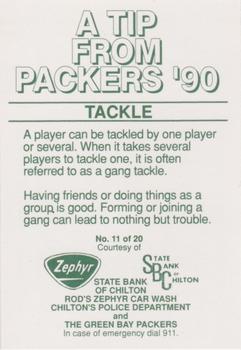 1990 Green Bay Packers Police - Chilton Police Department #11 Johnny Holland Back
