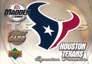 2002 Upper Deck EA Sports Madden Bowl #32 Houston Texans Expansion Franchise Front