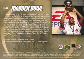 2002 Upper Deck EA Sports Madden Bowl #35 Madden Bowl 2002 Back