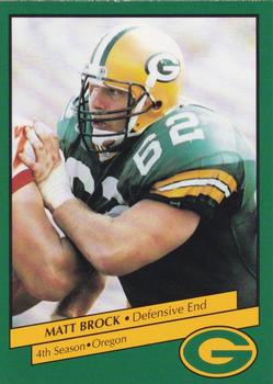 1992 Green Bay Packers Police - WIXK Radio - New Richmond, New Richmond Police Department #17 Matt Brock Front