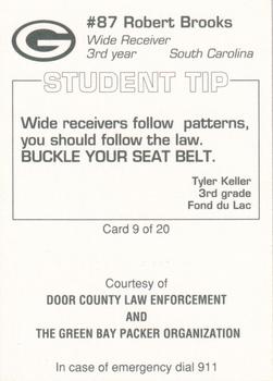 1994 Green Bay Packers Police - Door County Law Enforcement #9 Robert Brooks Back