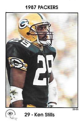 1987 Green Bay Packers Police - Employers Health Insurance, Brown County Arson Task Force, Your Local Law Enforcement Agency #23-25 Ken Stills Front