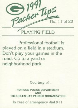 1991 Green Bay Packers Police - Horicon Police Department #11 LeRoy Butler Back
