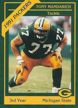 1991 Green Bay Packers Police - Horicon Police Department #12 Tony Mandarich Front