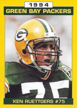 1994 Green Bay Packers Police - State Bank of Chilton,Rods Zephyr Car Wash,Chilton Police Department #3 Ken Ruettgers Front