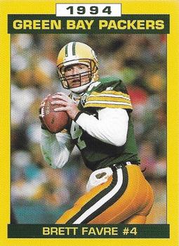 1994 Green Bay Packers Police - State Bank of Chilton,Rods Zephyr Car Wash,Chilton Police Department #7 Brett Favre Front