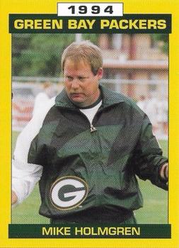 1994 Green Bay Packers Police - State Bank of Chilton,Rods Zephyr Car Wash,Chilton Police Department #13 Mike Holmgren Front