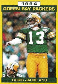 1994 Green Bay Packers Police - West Allis Police Department #17 Chris Jacke Front