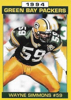 1994 Green Bay Packers Police - West Allis Police Department #18 Wayne Simmons Front