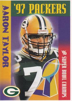1997 Green Bay Packers Police - Marathon Communications #8 Aaron Taylor Front