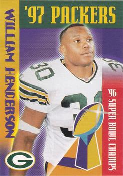 1997 Green Bay Packers Police - Marathon Communications #16 William Henderson Front
