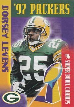 1997 Green Bay Packers Police - Marathon Communications #18 Dorsey Levens Front