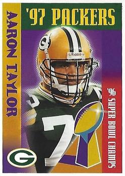 1997 Green Bay Packers Police - Portage County Sheriff's Dept, Stevens Point PD, Plover Police Dept #8 Aaron Taylor Front