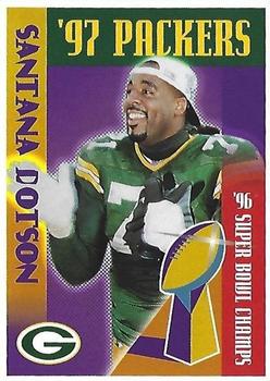 1997 Green Bay Packers Police - Portage County Sheriff's Dept, Stevens Point PD, Plover Police Dept #13 Santana Dotson Front