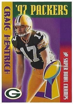 1997 Green Bay Packers Police - Portage County Sheriff's Dept, Stevens Point PD, Plover Police Dept #17 Craig Hentrich Front