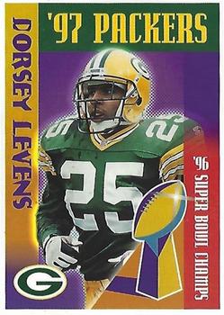 1997 Green Bay Packers Police - Watertown Police Department, The Watertown Lions Club #18 Dorsey Levens Front
