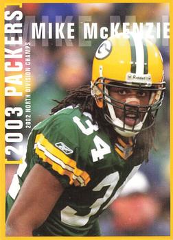 2003 Green Bay Packers Police - Portage County Sheriff's Department and Plover Police #6 Mike McKenzie Front