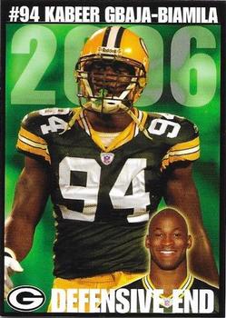 2006 Green Bay Packers Police - Larry Fritsch Cards Inc., Stevens Point and the Town of Hull (Portage County) Fire Dept. #20 Kabeer Gbaja-Biamila Front