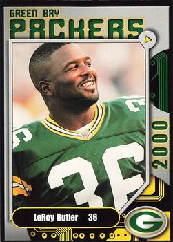 2000 Green Bay Packers Police - Larry Fritsch Cards, Inc., Stevens Point and the Town of Hull (Portage County) Fire Dept. #3 LeRoy Butler Front
