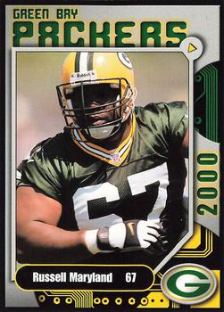 2000 Green Bay Packers Police - Larry Fritsch Cards, Inc., Stevens Point and the Town of Hull (Portage County) Fire Dept. #12 Russell Maryland Front