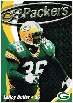 1998 Green Bay Packers Police - State Bank of Chilton, Chilton Police Department, Rod's Citgo Service and Car Wash #5 LeRoy Butler Front