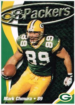 1998 Green Bay Packers Police - State Bank of Chilton, Chilton Police Department, Rod's Citgo Service and Car Wash #6 Mark Chmura Front