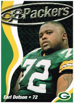1998 Green Bay Packers Police - State Bank of Chilton, Chilton Police Department, Rod's Citgo Service and Car Wash #7 Earl Dotson Front