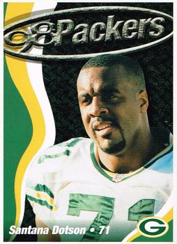 1998 Green Bay Packers Police - State Bank of Chilton, Chilton Police Department, Rod's Citgo Service and Car Wash #8 Santana Dotson Front
