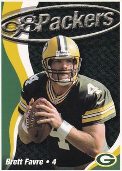 1998 Green Bay Packers Police - State Bank of Chilton, Chilton Police Department, Rod's Citgo Service and Car Wash #9 Brett Favre Front