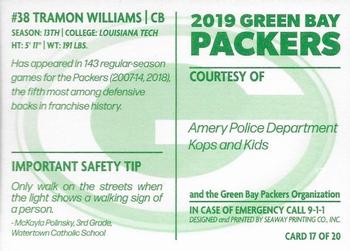 2019 Green Bay Packers Police - Amery Police Department #17 Tramon Williams Back