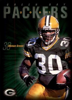 2001 Green Bay Packers Police - Larry Fritsch Cards,Stevens Point and the Town of Hull (Portage County) Fire Dept. #6 Ahman Green Front