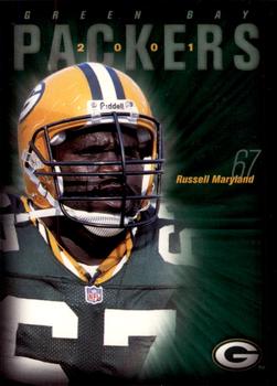2001 Green Bay Packers Police - Larry Fritsch Cards,Stevens Point and the Town of Hull (Portage County) Fire Dept. #9 Russell Maryland Front