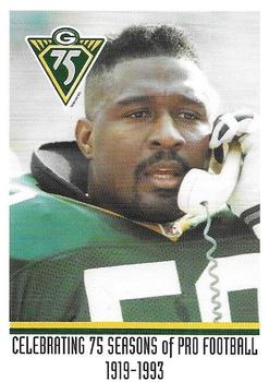 1993 Green Bay Packers Police - Oshkosh Northwestern, Oshkosh Noon Kiwanis, Oshkosh PD #16 Johnny Holland Front