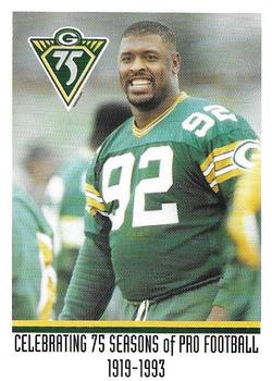 1993 Green Bay Packers Police - Oshkosh Northwestern, Oshkosh Noon Kiwanis, Oshkosh PD #20 Reggie White Front