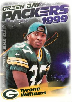 1999 Green Bay Packers Police - State Bank of Chilton, Rod's Citgo Service & Car Wash, Chilton Police Dept. #18 Tyrone Williams Front