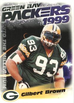 1999 Green Bay Packers Police - Schaefer Motor Sales, Inc., United Commercial Travelers #337, Racine Sheriff D.A.R.E. Program #1 Gilbert Brown Front