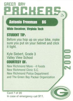 2000 Green Bay Packers Police - New Richmond Police Department #7 Antonio Freeman Back
