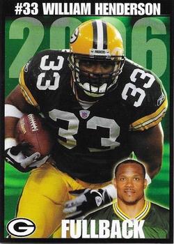 2006 Green Bay Packers Police - Marshfield Police Department #9 William Henderson Front