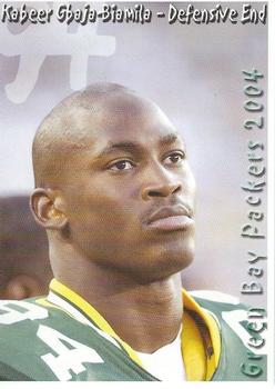 2004 Green Bay Packers Police - Racine County Sheriff's Department #20 Kabeer Gbaja-Biamila Front