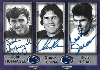 2007 TK Legacy Penn State Nittany Lions - Historical Links Autographs #HL7 John Hufnagel / Chuck Fusina / Rich Lucas Front
