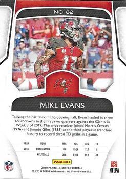2019 Panini Limited - Gold Spotlight #82 Mike Evans Back