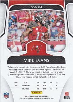 2019 Panini Limited - Ruby Spotlight #82 Mike Evans Back