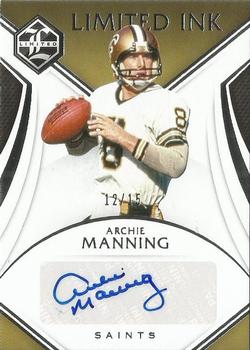 2019 Panini Limited - Limited Ink Silver Spotlight #LI-AM Archie Manning Front