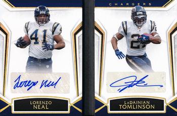 2019 Panini Limited - Partnership Duals Booklet #PD-NT LaDainian Tomlinson / Lorenzo Neal Front