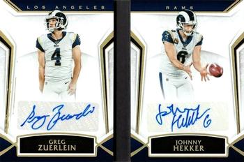 2019 Panini Limited - Partnership Duals Booklet #PD-ZH Greg Zuerlein / Johnny Hekker Front