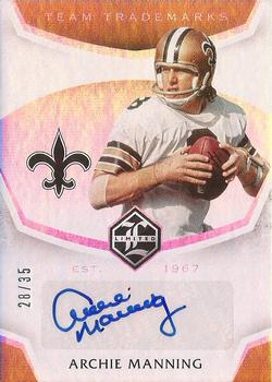 2019 Panini Limited - Team Trademarks #TT-AM Archie Manning Front