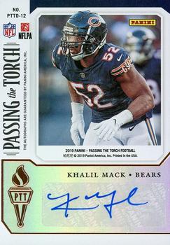 2019 Panini Passing the Torch - Passing the Torch Dual Autographs #PTTD-12 Julius Peppers / Khalil Mack Back